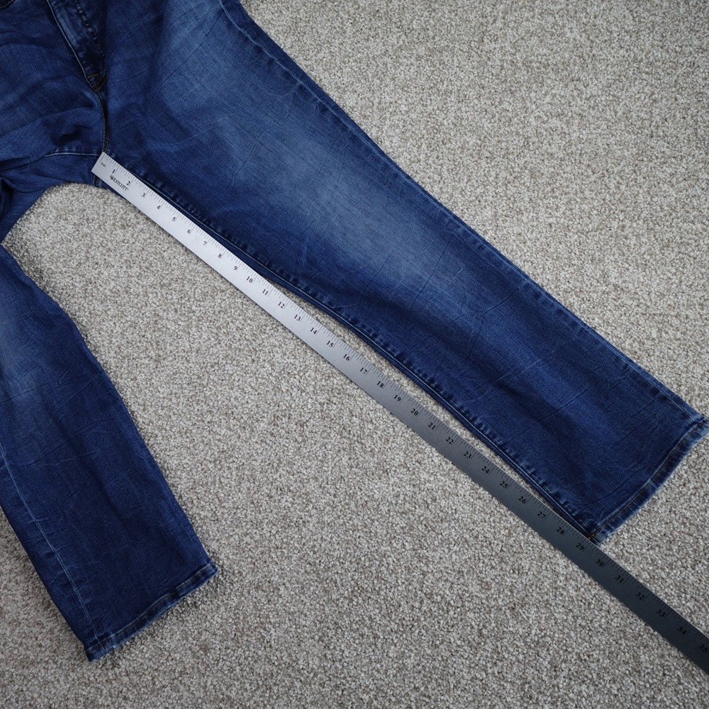 Tommy Hilfiger Denim Women 14 Straight Leg Jeans Blue Striped Waistband Slimming - Picture 9 of 10